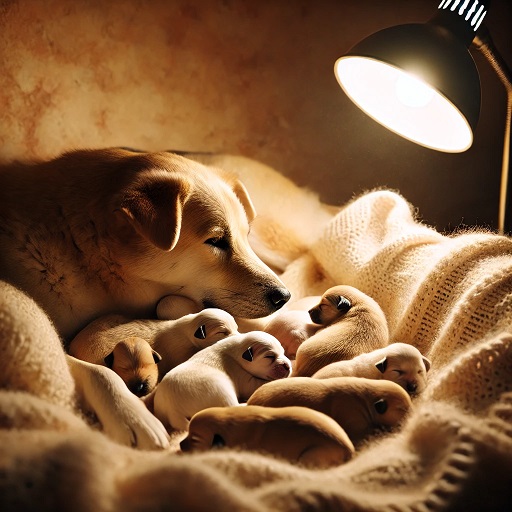 Cães recém nascidos